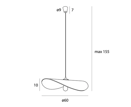 Maxlight p0585 lampa wisząca pan