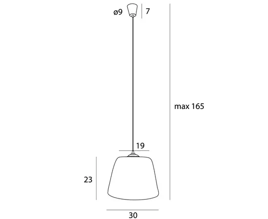 Maxlight p0582 lampa wisząca pot