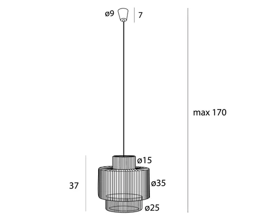 Maxlight p0586 lampa wisząca labriz