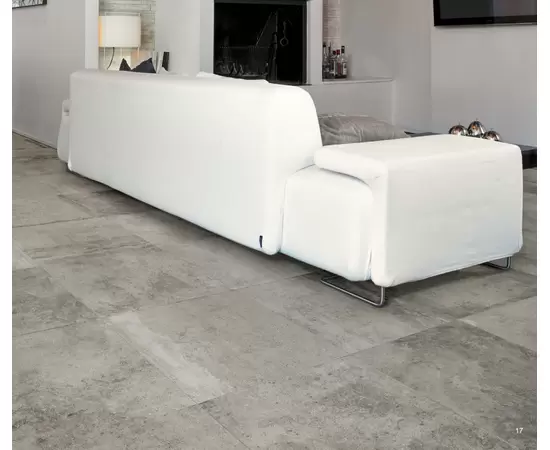 Rex LA ROCHE Grey Bordo Dritto-smooth 80x80 Płytka gresowa matowa