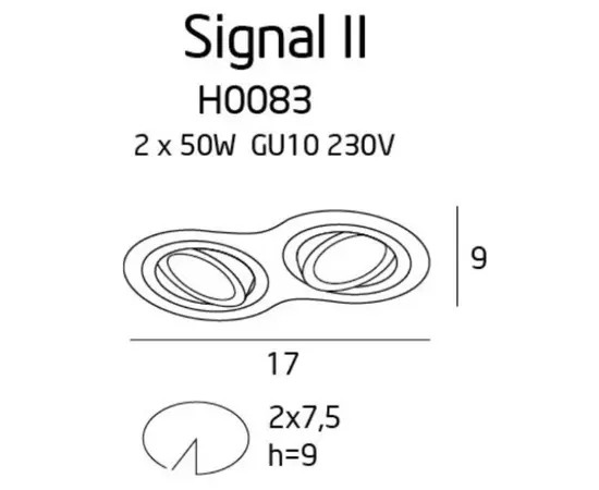 MAXLIGHT Signal II H0083 Oprawa podtynkowa DARMOWA WYSYŁKA W 24h