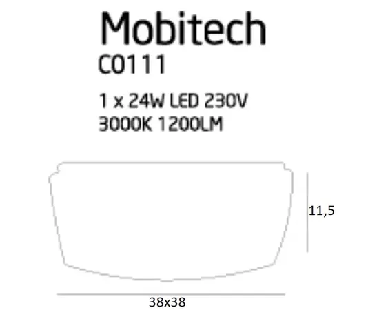 MAXLIGHT Mobitech II *C0111* Plafon DARMOWA WYSYŁKA W 24h